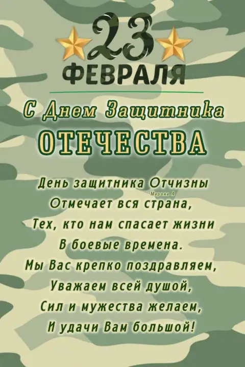 Поздравление С Днем защитника отечества — поздравление с 23 февраля мужчин
