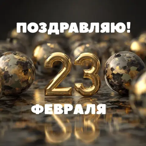 Поздравление с 23 февраля — открытка с 23 февраля красивая