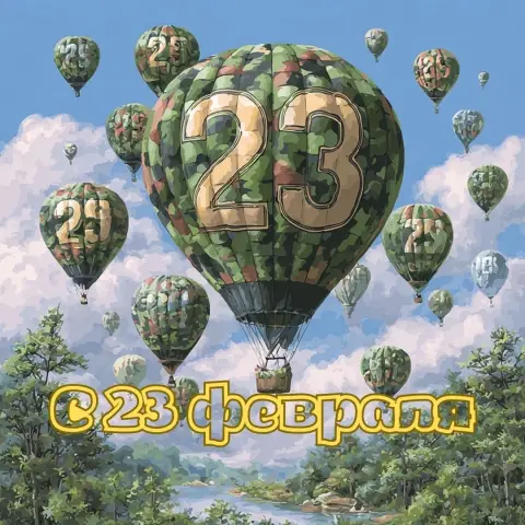 23 февраля поздравление — красивая открытка с 23 февраля