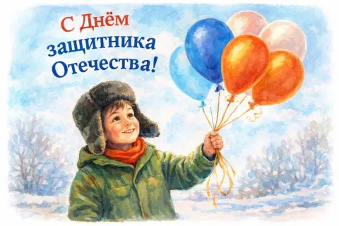 День защитника отечества для детей — с днем защитника отечества открытка