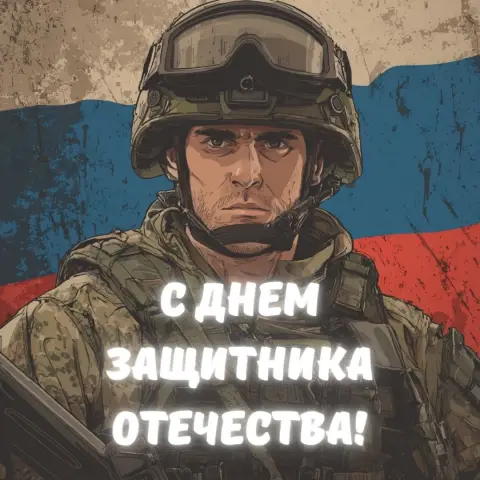 Поздравление С Днем защитника отечества — открытка ко дню защитника отечества