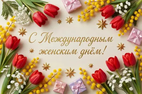 С международным женским днем