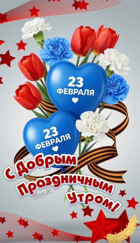 С Днём защитника отечества открытки 23 февраля — доброе утро и с 23 февраля