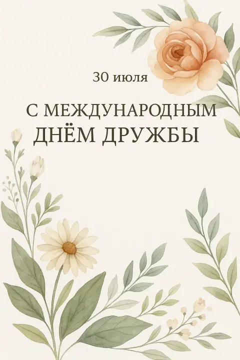 30 июля международный день дружбы