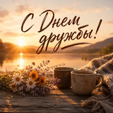 Открытка на день друзей — 30 июля день дружбы