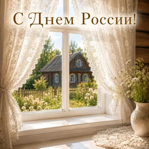 Красивая открытка с днем россии — с день россии