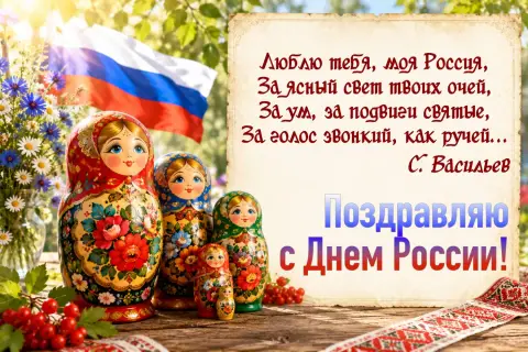 Поздравление с днем россии — 12 июня день россии поздравление