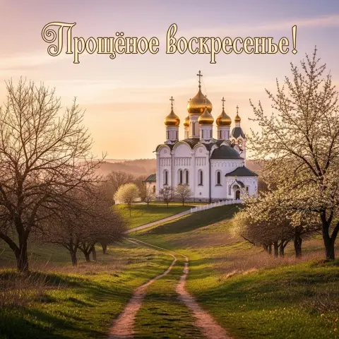 С прощенным воскресеньем открытка — прощенное воскресенье 2026 открытка
