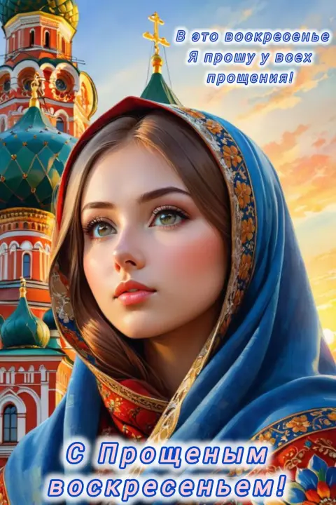 Девушка — в прощеное воскресенье
