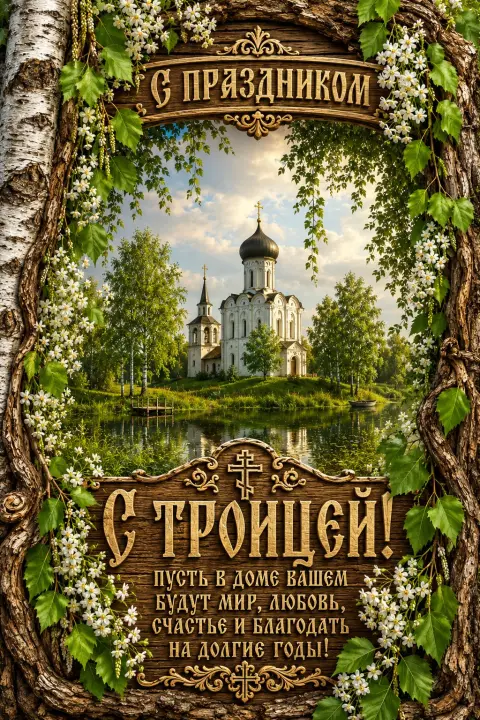 С Днем святой троицей — поздравление святая троица