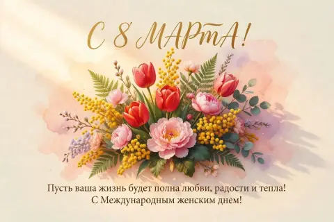 С праздниками 8 марта — с 8 марта коллег