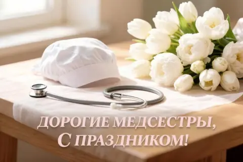 Поздравление С Днем медицинских работников — открытки с днем медсестры