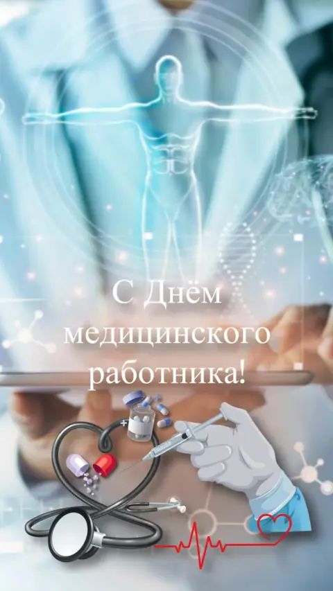 Открытка поздравление С Днем медицинского работника — открытки с днем медицинских работников
