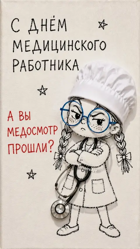Прикольное поздравление С Днем медика — открытка на день медицинского работника
