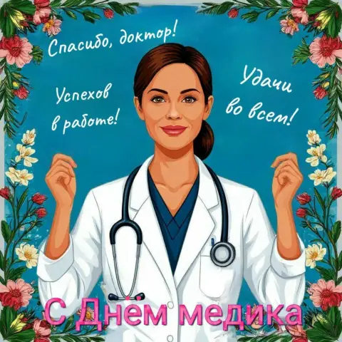 Открытка медицинскому работнику — открытки с днем медицинских работников