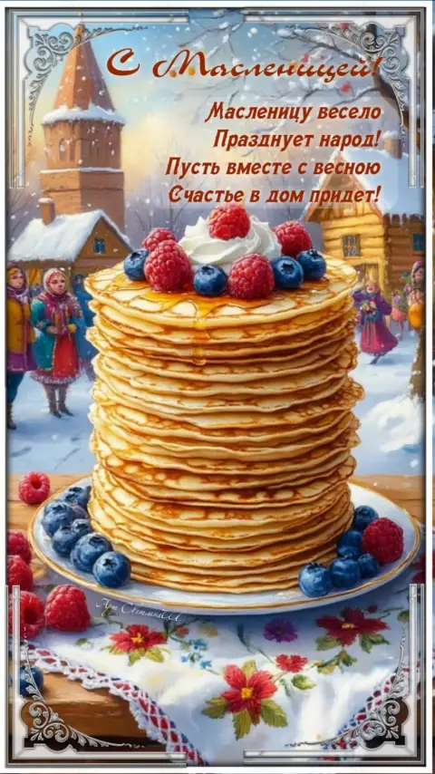 Открытки с масленица — поздравление масленица