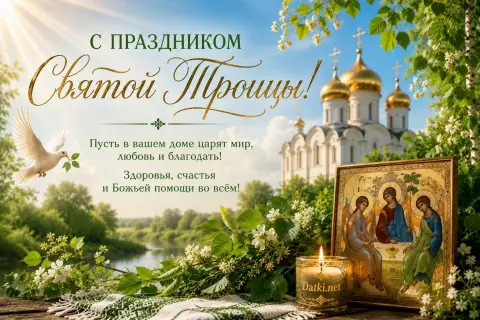 С праздником святой троицей — святая троица с праздником