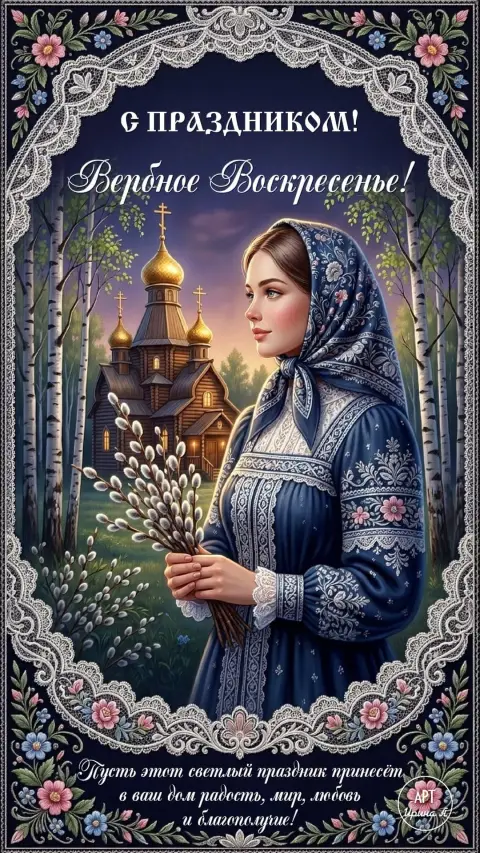 С вербное воскресенье