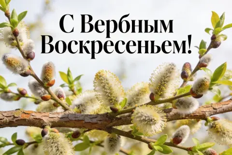 С вербной воскресенье открытки — вербного воскресенья