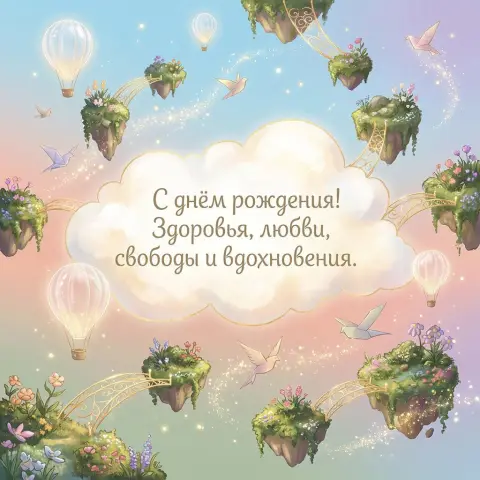 С Днем рождения стильное поздравление — волшебные открытки с днем рождения