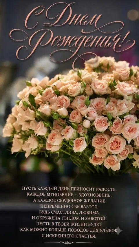 Красивое поздравление С Днем рождения — день рождение