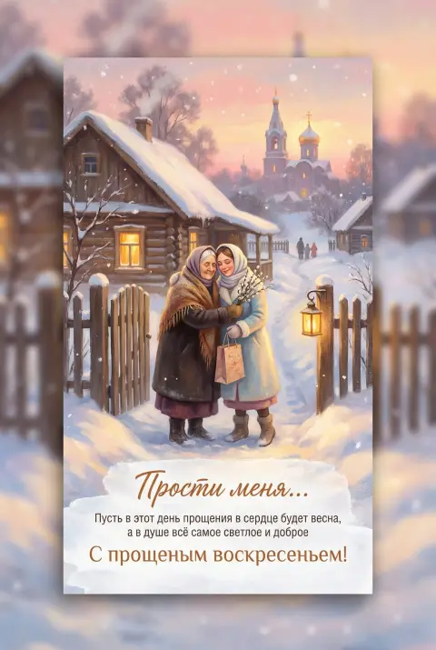 Прощеное воскресенье — открытки с прощëным воскресеньем
