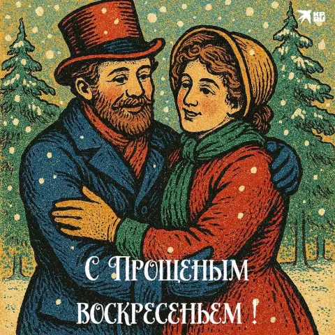 Христос воскресе открытка старинная — прощенное воскресенье 2026 открытка