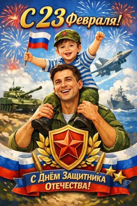 С Днем защитника отечества папа — поздравления на день защитника отечества