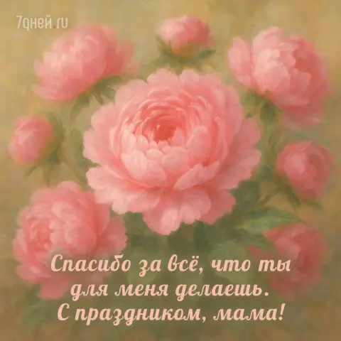 Открытку для мамы — открытка с днём маме от дочери
