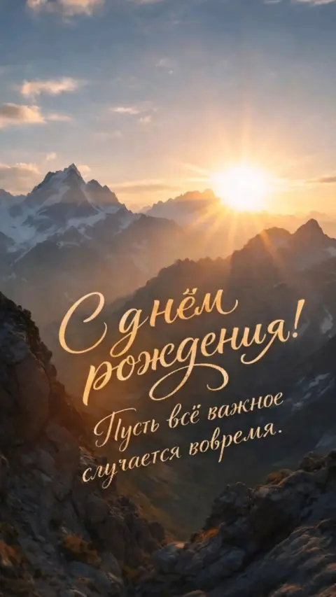 С Днем рождения мужчине горы
