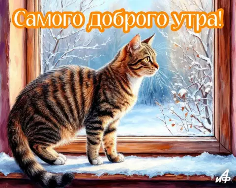 Картина с добрым утром зимняя — открытки с добрым утром зимние красивые