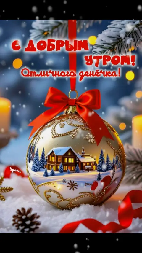 Доброе утро рождественское — доброе утро новогодние открытки