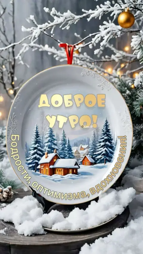 Открытки с добрым утром зимние красивые новые — доброе зимнее утро