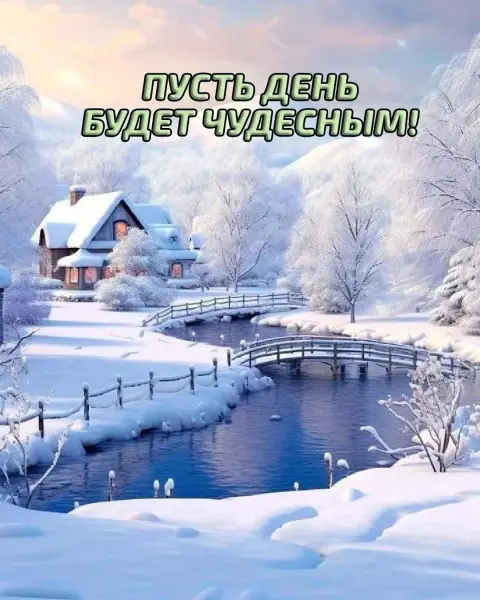 С добрым утром зимние красивые — открытки с доброе утро зимние