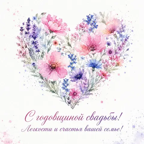 Открытка в день свадьбы — с днем свадьбы