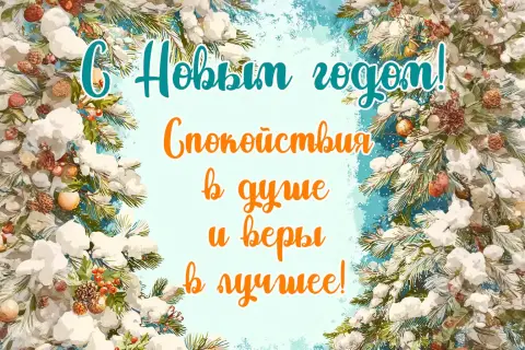 Открытки с новым годам — с новогодними пожеланиями
