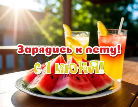 Арбуз — летний завтрак