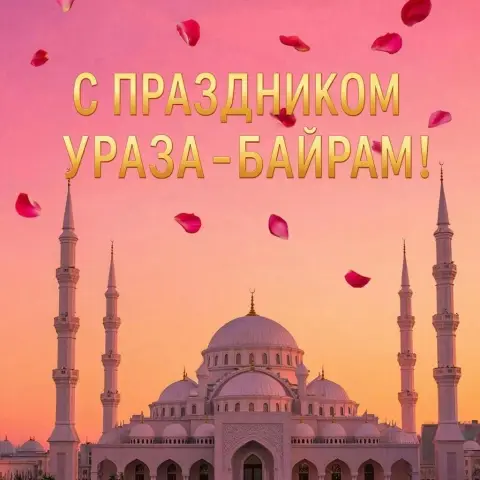 С праздником ураза байрам на татарском языке открытки