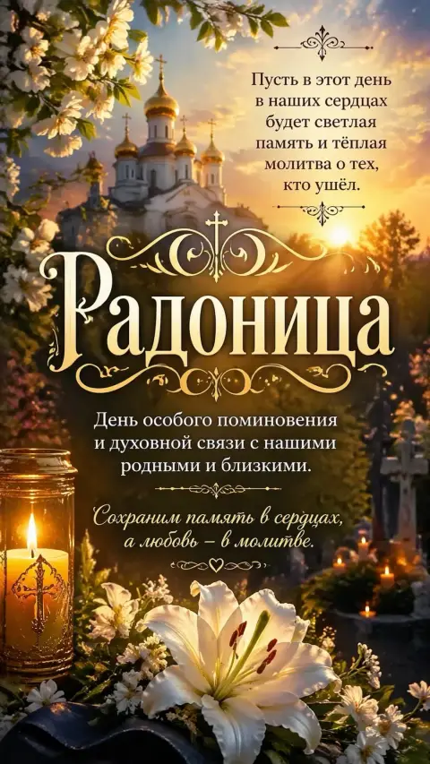 Поздравление с радоница — радоница открытка