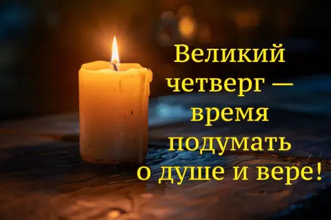 Открытка великий четверг — с великим четвергом
