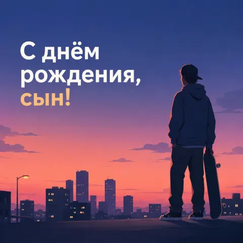 С Днем рождением сына открытка — с день рождения сына
