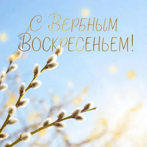 Вербного воскресенья — поздравление с днем вербного воскресенья