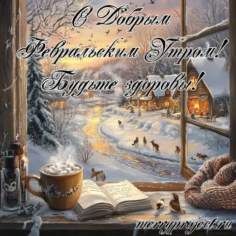 Открытки с добрым утром зимние февральские — доброго зимнего февральского утра