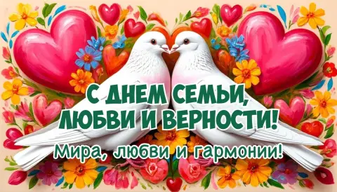 С праздником С Днем семьи любви и верности