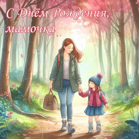 С рождением дочки поздравления маме открытки — поздравление с днем рождения дочери маме