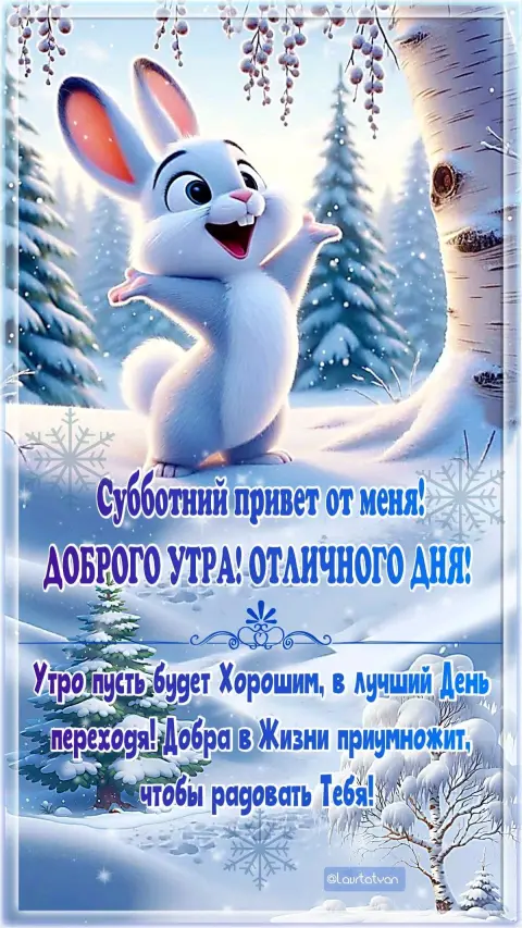 Утропусть хорошим — с добрым утром зимние веселые