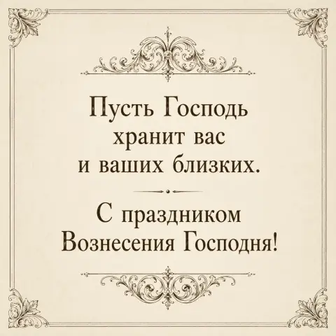 Поздравительные открытки с вознесением господним — вознесение господне поздравление