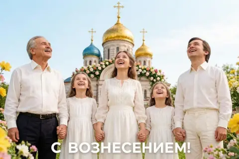 Вознесение господне в открытка — праздник вознесение господне в 2026