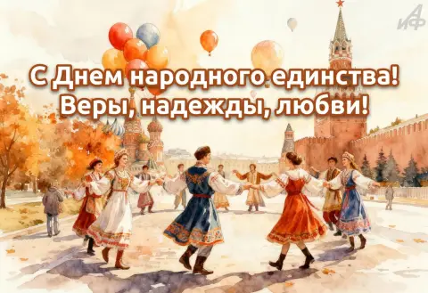 Открытки С Днем народного единства — день народного единства 4 ноября
