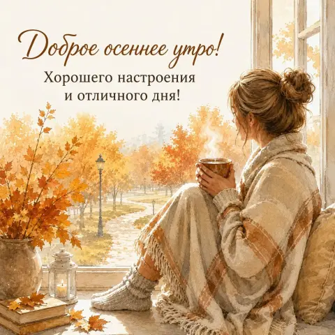 Доброе утро осень настроение — доброе осеннее утро хорошего